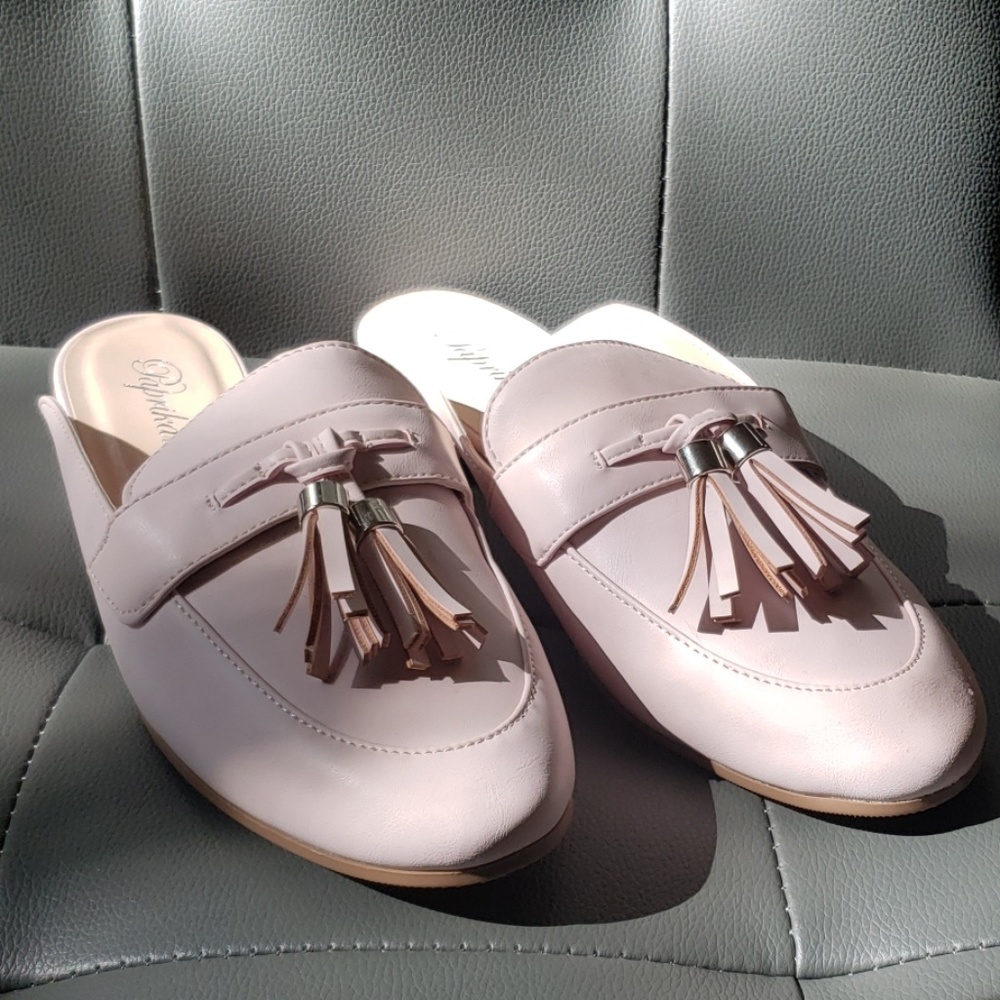 NWOT Pink mules